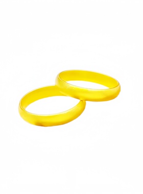 金包银泥鳅背素圈戒指女