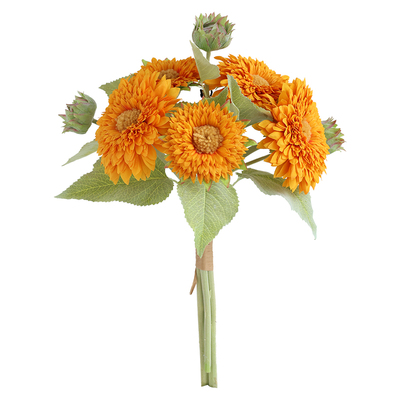 泰迪向日葵仿真花高级感家居装饰