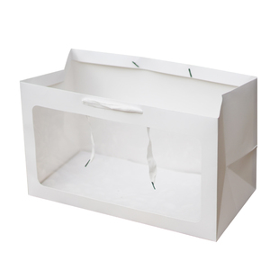 超大号礼品袋橱窗透明娃娃玩偶公仔礼物袋手提袋子鲜花束包装纸袋