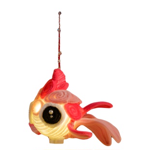 新年春节元宵马年扭扭棒金鱼灯笼手工diy儿童材料包花灯非遗发光