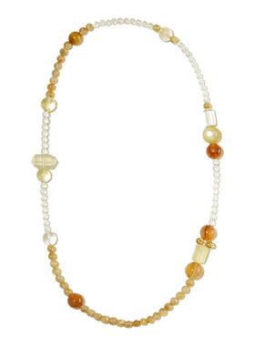 Dare买手店 粒予LIYU 如是跃金三层水晶手串黄水晶串珠招财天然石