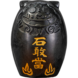 泰山石敢当镇宅室内化路冲真正的天然原石狮子大小客厅摆件敢当王