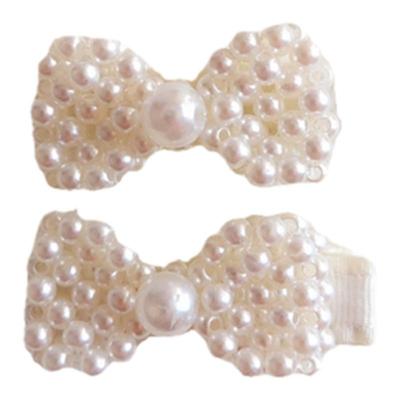 婉瑜女孩珍珠品质蝴蝶结发饰