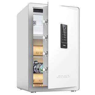 得力33695保险柜指纹密码家用小型智能床头柜保险箱一体酒店保管箱大容量防盗办公室远程自动开门保险柜