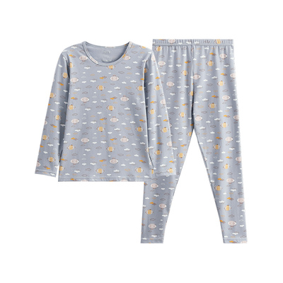 芬腾男童睡衣保暖内衣纯棉套装