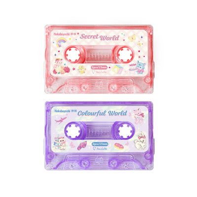 Nakabayashi仲林 Ms Lutra收纳盒磁带盒透明胶带收纳盒胶带和纸收纳盒切割器桌面胶带分装收纳创意分割器