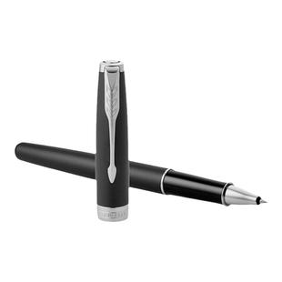 派克钢笔卓尔磨砂黑杆白夹 宝珠笔中性水笔 签字笔商务送礼