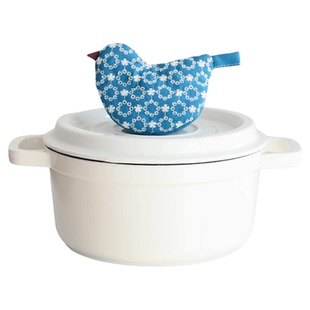 霜山日式锅盖帽创意小鸟厨房家用砂锅水壶把手耳套加厚隔热手套夹