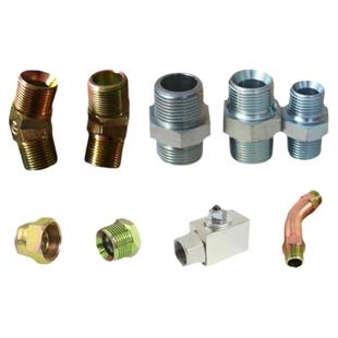 破碎锤挖机小臂铁管截止阀短弯管炮机炮头油管路接头对丝堵头配件