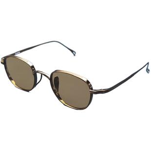 日式本万年龟纯钛小方框墨镜男士超轻可配度数偏光浅色太阳眼镜女