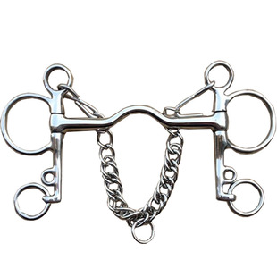 不锈钢马具马口衔铁 英式精品马嚼子PelhamBit 13.3cm
