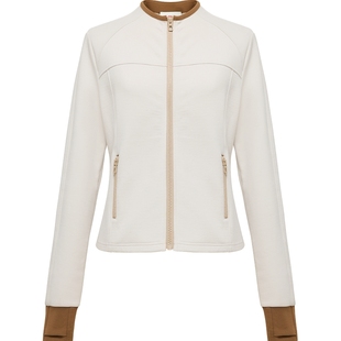 EP雅莹2025秋冬新款女装 简约撞色收腰卫裤 修身休闲轻运动套装