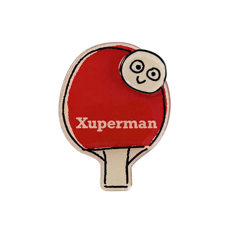 Xuperman新款小众创意乒乓球造型旋转磁吸手机支架亚克力桌面支架