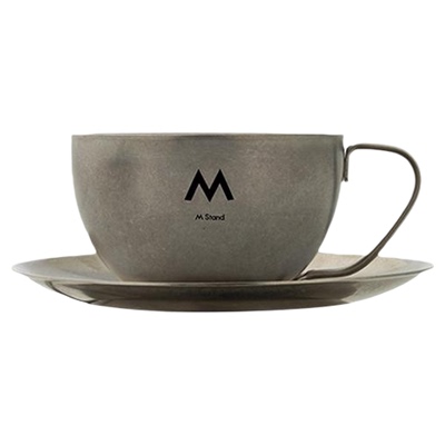 M Stand不锈钢杯碟290ml 限定不锈钢材质耐用复古mstand周边