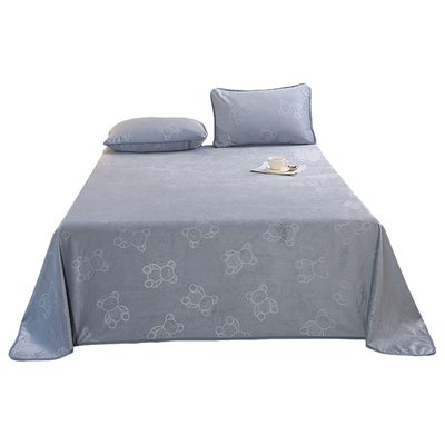 水晶绒防水床单儿童保暖隔尿被套