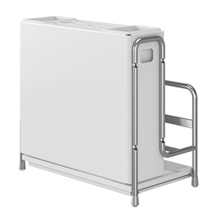 家尔森刀架置物架厨房家用壁挂式多功能筷子筒菜板一体刀具收纳架