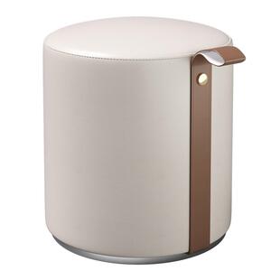 三梦化妆凳轻奢高级感主卧室化妆椅梳妆台单独凳子实木圆凳梳妆凳