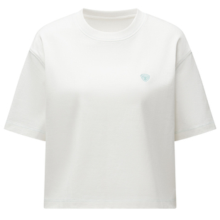 坦博尔户外春夏季棉T恤女圆领短款休闲显瘦短袖小个子上衣运动