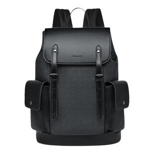 七匹狼商务双肩包男士大容量高端背包电脑包潮流时尚旅行出差书包