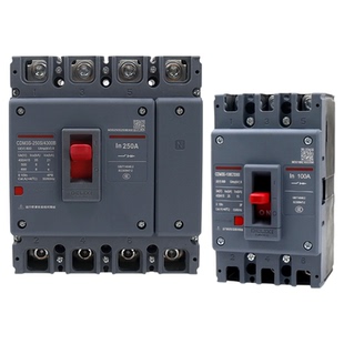 德力西160A塑壳断路器CDM3s空气开关100A空开200A250A三相3P四线4