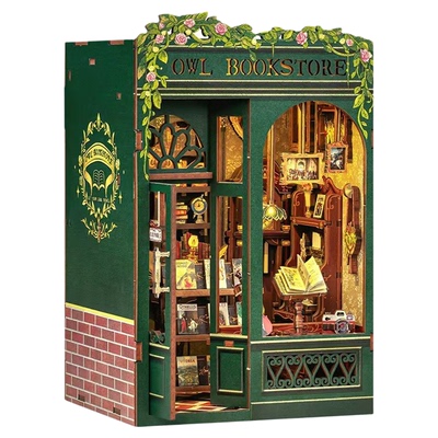 CuteBee猫头鹰书店往事diy小屋