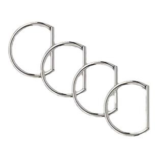 F136植入级医用钛合金耳圈D形环耳钉洗澡免摘耳环耳骨钉唇环鼻环