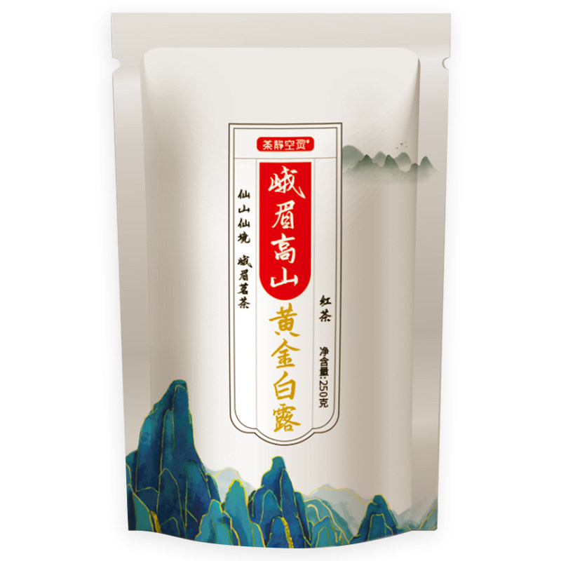黄金白露红茶四川峨眉高山特级蜜果香自饮袋装口粮250g耐泡无添加