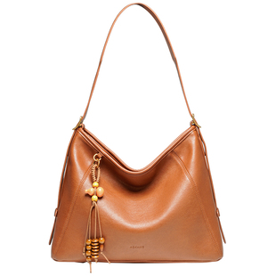 奥康玄月包2026新款植鞣皮通勤包大容量单肩包高级女款hobo斜挎包