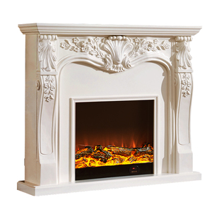 德利轩1.4米仿真壁炉装饰柜客厅实木1.1电壁炉美式欧式壁炉电视柜