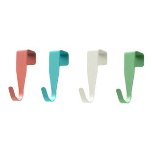 碳钢背挂式挂钩橱柜衣柜门挂钩门上挂钩免打孔柜子收纳挂架挂衣钩