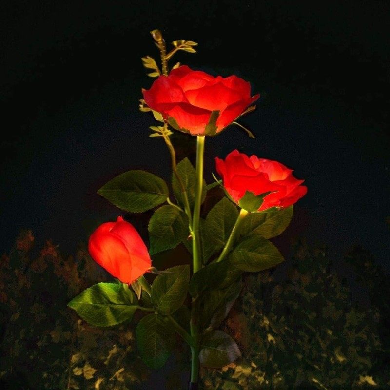 户外灯庭院花园灯草坪灯太阳能彼岸花草坪灯仿真花别墅花园装饰灯