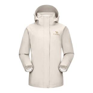 骆驼3514系列冲锋衣女三合一户外登山服男暴雨防风防水旅游外套冬