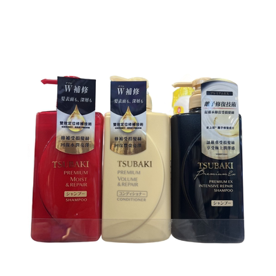 香港购 日本TSUBAKI丝蓓绮金椿红椿洗发水护发素滋润修护 490ml