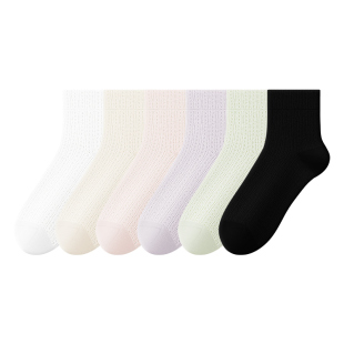 袜子女士夏季薄款短袜无骨月子棉袜短筒袜夏天2026新款爆款中筒袜