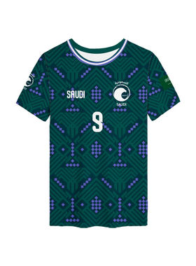 2026世界杯沙特队服球衣速干t恤
