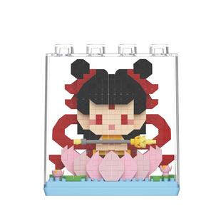 潮乐创哪咤积木哪吒敖丙周边公仔益智拼装玩具男女孩儿童生日礼物