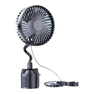 车载电风扇空调扇大货车12v24伏通用杯架汽车内强力制冷降温风扇