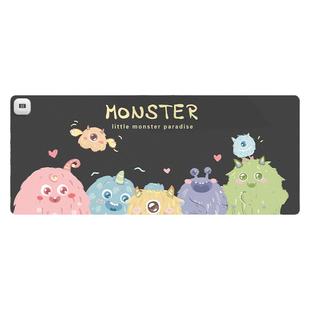 小怪兽加热鼠标垫超大桌面加热垫办公室女生高颜值发热暖桌垫笔记本电脑垫加热电热桌垫暖手写字游戏键盘垫子