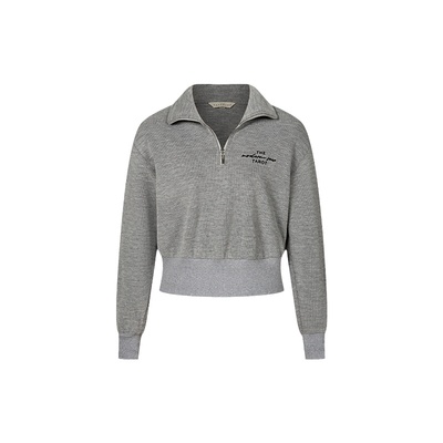 HeyDress半拉链宽松休闲卫衣