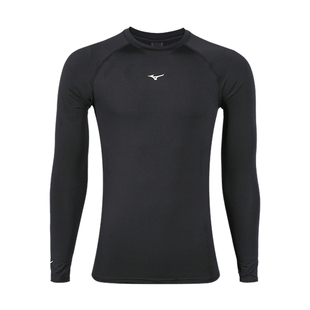 小李子Mizuno美津浓足球运动比赛训练紧身长袖成人男P2CC16Z109