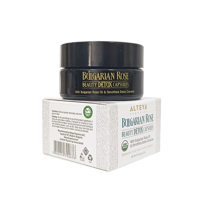 Alteya升级版玫瑰精油月见草胶囊60粒 卵巢保养调内分泌 USDA有机