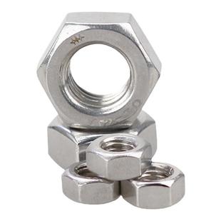 朗丁五金304不锈钢六角螺母国标锁紧螺帽六方螺丝母M3M4M5M6M8M10