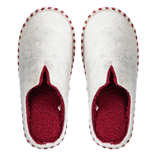 霜山日式毛毡拖鞋室内静音防滑棉鞋男女秋冬加厚鞋底拼色保暖棉鞋