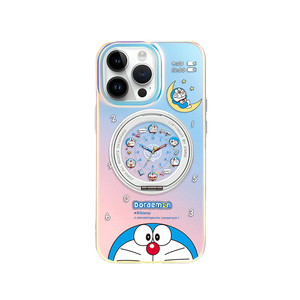 MASFEIL × 时钟叮当猫适用苹果17Promax手机壳新款15磁吸带支架iPhone16Pro保护套14支点Lo5女ip13pm全包