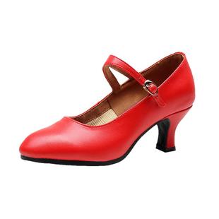 广场舞摩登女鞋交谊软底舞蹈鞋交际跳舞鞋女士成人中高跟拉丁舞鞋