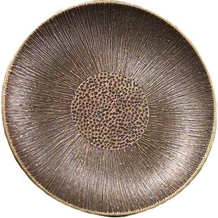 日式青铜杯垫合金杯托茶碟茶杯托仿古禅风隔热垫功夫茶具茶道配件