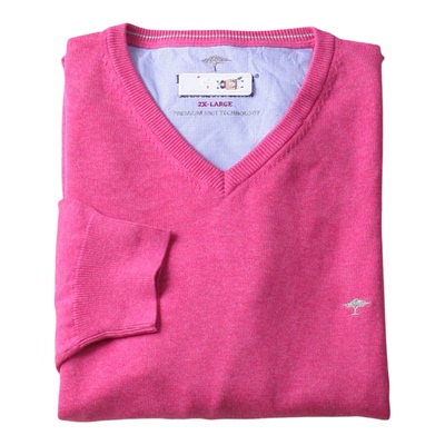 德国商务纯棉V领长袖套头针织衫