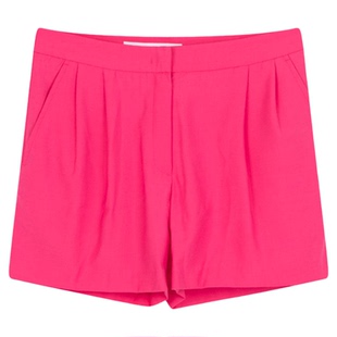 pushBUTTON拉链款简约女士显瘦直筒休闲裤短裤银泰百货 301604