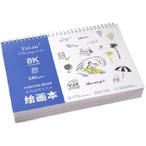 加厚荷兰白卡绘画本雅岚活页方便