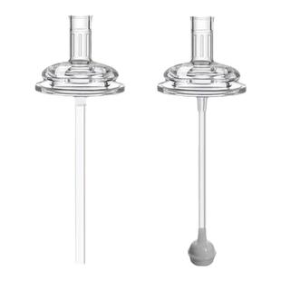 宽口径一体式吸管奶嘴适配贝亲爱de利防喷直管粗管婴儿吸管嘴水嘴